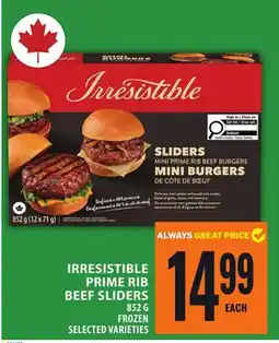 Food Basics IRRESISTIBLE PRIME RIB BEEF SLIDERS offer