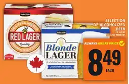 Food Basics SELECTION DE-ALCOHOLIZED BEER offer