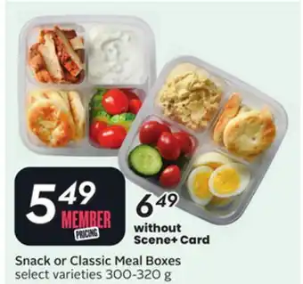 Sobeys Snack or Classic Meal Boxes offer