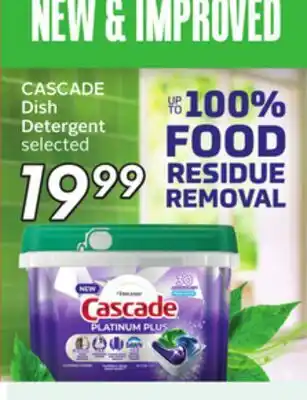 Sobeys CASCADE Dish Detergent offer