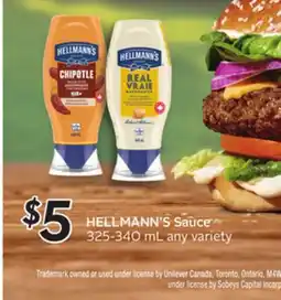 Sobeys HELLMANN'S Sauce offer