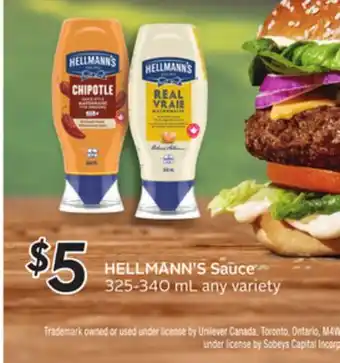 Sobeys HELLMANN'S Sauce offer