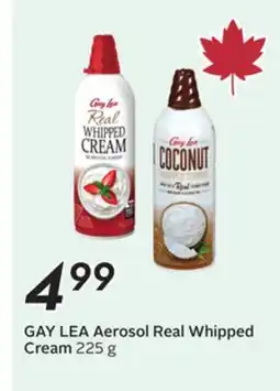 Sobeys GAY LEA Aerosol Real Whipped Cream offer