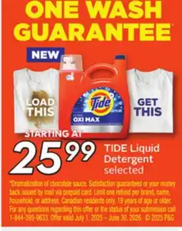 Sobeys TIDE Liquid Detergent offer