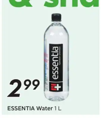 Sobeys ESSENTIA Water offer