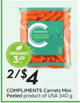 Sobeys COMPLIMENTS Carrots Mini Peeled offer