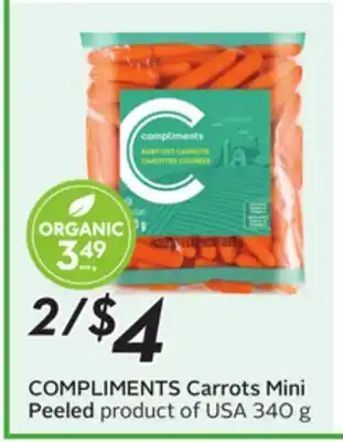 Sobeys COMPLIMENTS Carrots Mini Peeled offer