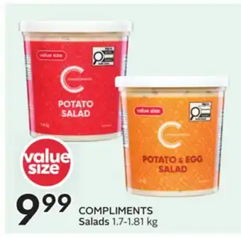 Sobeys COMPLIMENTS Salads offer