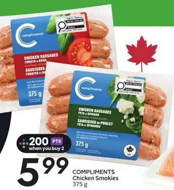 Sobeys COMPLIMENTS Chicken Smokies offer