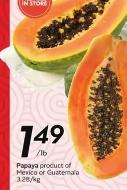 Sobeys Papaya offer
