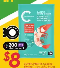 Sobeys COMPLIMENTS Cooked Shrimp offer