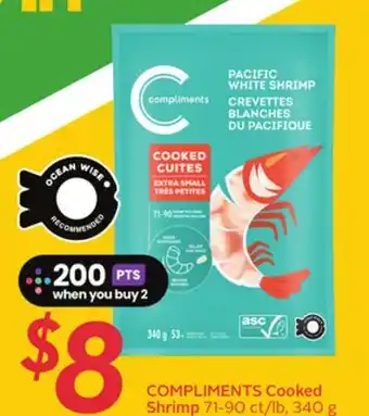 Sobeys COMPLIMENTS Cooked Shrimp offer
