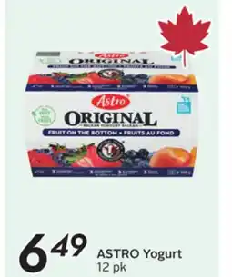 Sobeys ASTRO Yogurt offer