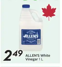 Sobeys ALLEN'S White Vinegar offer