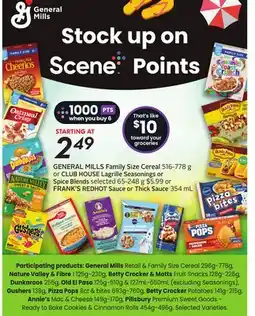Sobeys GENERAL MILLS Family Size Cereal offer