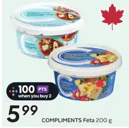 Sobeys COMPLIMENTS Feta offer