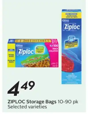 Sobeys ZIPLOC Storage Bags offer