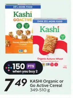 Sobeys KASHI Organic or Go Active Cereal offer