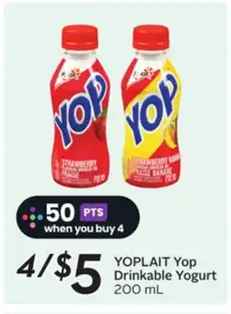 Sobeys YOPLAIT Yop Drinkable Yogurt offer