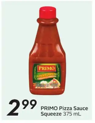 Sobeys PRIMO Pizza Sauce Squeeze offer