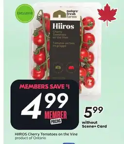 Sobeys HIIROS Cherry Tomatoes on the Vine offer