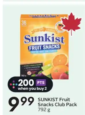 Sobeys SUNKIST Fruit Snacks offer