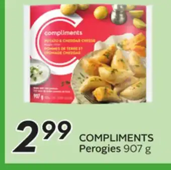 Sobeys COMPLIMENTS Perogies offer