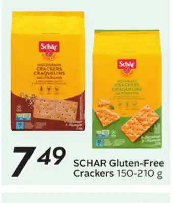 Sobeys SCHAR Gluten-Free Crackers offer