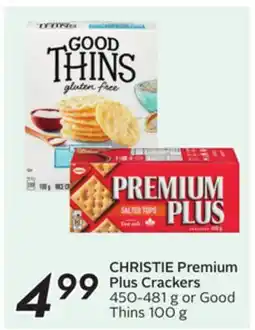 Sobeys CHRISTIE Premium Plus Crackers offer