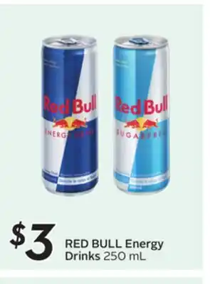 Sobeys RED BULL Energy Drinks offer
