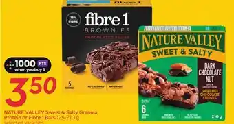 Sobeys NATURE VALLEY Sweet & Salty Granola, Protein or Fibre 1 Bars offer