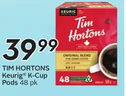 Sobeys TIM HORTONS Keurig K-Cup Pods offer