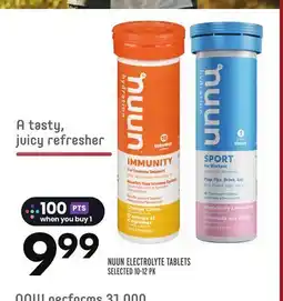 Sobeys NUUN ELECTROLYTE TABLETS offer
