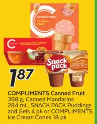 Sobeys COMPLIMENTS Canned Fruit offer