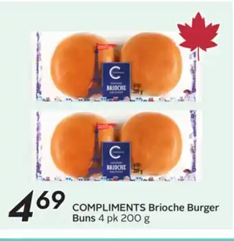 Sobeys COMPLIMENTS Brioche Burger Buns offer