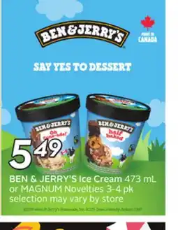 Sobeys BEN & JERRY'S Ice Cream offer