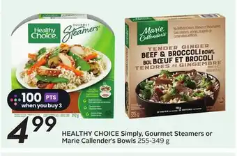 Sobeys HEALTHY CHOICE Simply, Gourmet Steamers or Marie Callender's Bowls offer
