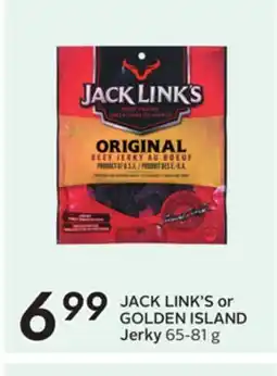 Sobeys JACK LINK'S or GOLDEN ISLAND Jerky offer