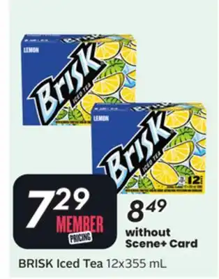 Sobeys BRISK Iced Tea offer