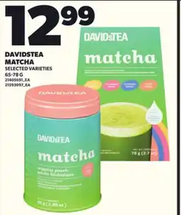 Loblaws DAVIDSTEA MATCHA, 65-78 G offer