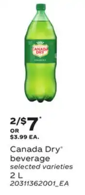Loblaws CANADA DRY BEVERAGE, 2L offer