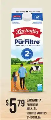 Loblaws LACTANTIA PURFILTRE MILK, 2 L offer