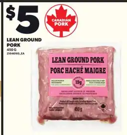 Loblaws LEAN GROUND PORK, 450G offer