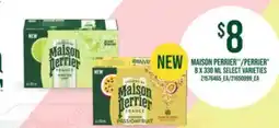 Loblaws MAISON PERRIER /PERRIER 8 X 330ML offer