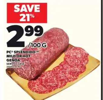 Loblaws PC SPLENDIDO MILD OR HOT offer