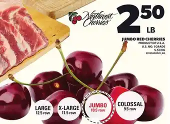 Loblaws JUMBO RED CHERRIES offer