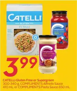 Sobeys CATELLI Gluten Free or Supergreen offer