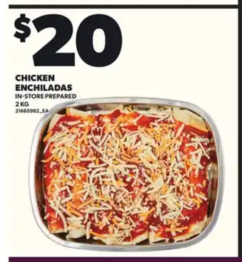 Loblaws CHICKEN ENCHILADAS, 2 KG offer