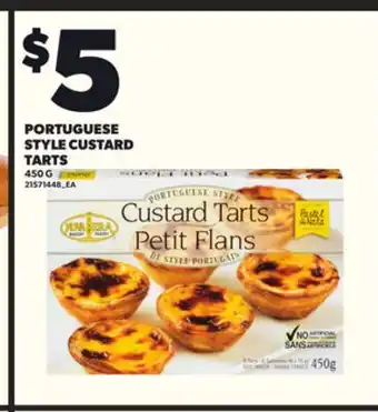 Loblaws PORTUGUESE STYLE CUSTARD TARTS, 450G offer