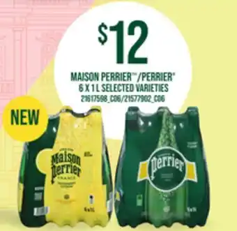 Loblaws MAISON PERRIERTM/PERRIER , 6 X 1L offer